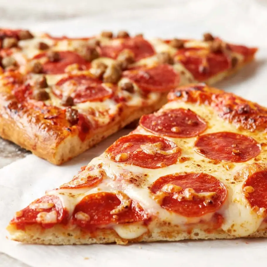 pepperoni and sausage pizza